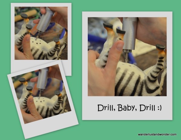 How to make your own neon zebra planter