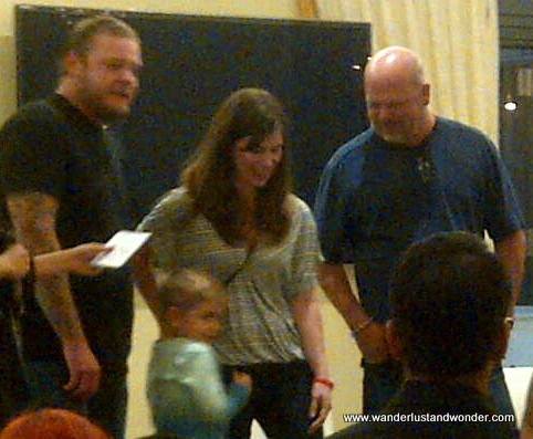 Meeting the Pawn Stars : ) My son looks how I feel.