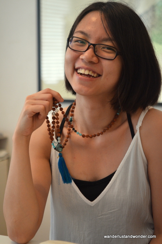 Khim with her beautiful mala.